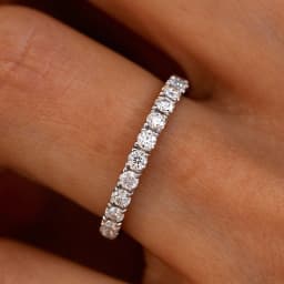 2/3/5mm Moissanite Ring for Women Full Eternity Wedding Band 925 Silver Certified Lab Diamond Engagement Rings Classic Jewelry