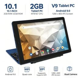 10.1 INCH T10 Android 9.0 Tablet PC 2GB RAM 32GB ROM V9 CPU MT8167 Quad Core Resolution Dual Camera Battery 5000mA