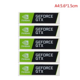 5pcs/lot NVIDIA GTX GEFORCE Sticker Label decal For LAPTOP Desktop computer