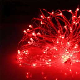 LED Outdoor Light String Fairy Garland Battery Power Copper Wire Lights For Christmas Festoon Party Wedding 8 Colors