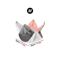 Winter Warm Pet Hanging Bed Contrast Color Splicing Double Thickened Hammock for Flying Squirrel Guinea Pig Pet Cage Accessories