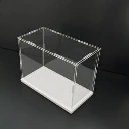 1pc Transparent Self-Assembled Acrylic Display Box Dustproof Storage Display Cabinet, Suitable for Car Models/Toys/Collectibles