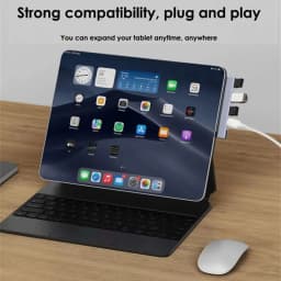 KEBIDUMEI 4 Port USB 3.0 Hub Type C to PD 60W USB 3.0 2.0 Hub OTG Adapter USB C Docking Station USB Splitter For Tablet Macbook