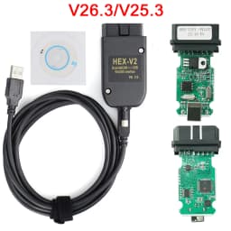 Newest 26.9 26.3 V25.3 HEX V2 OBD2 Diagnostic Cable Multi-Language VAG Scanner Tool for VAG HEX V2 for VW Audi Skoda Car