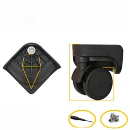 Universal Luggage Wheel Replacement Parts Quiet Universal Spinner Wheels Repair for Suitcase Password Box Shock Absorption