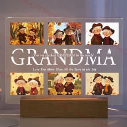 Personalized Custom Photo Text 3D Acrylic Lamp Customized Bedroom NightLight for MOM DAD LOVE Family Birthday Christmas Day Gift