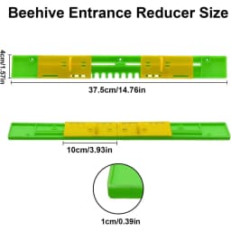 6pcs Bee Hive Entrance Reducer, Adjustable Plastic Beehive Entrance Guard, Dual Slider Door Pest Control & Swarm Beekeeping Tool