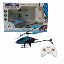 Induction Two-Way RC Helicopter Rechargeable, Anti-Drop Electric Luminous Aircraft Model for Indoor Hover
