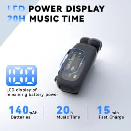 V5.4 Bluetooth Wireless in-ear ultra-long life Loud Noise Lavalier digital display noise reduction single-ear cord Headset
