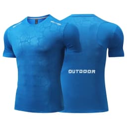 Men Running Compression T-shirt Dry Fit Short Sleeve Sport Tees Male Gym Fitness Jogging Sweatshirt Homme Athletic Shirt Tops