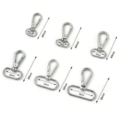 5-50pcs Metal Bag Strap Buckles 13-38mm Lobster Clasp Collar Carabiner Snap Hook DIY KeyChain Bag Part Accessories