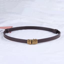 Thin Retro Gold Buckle Adjustable Women Belts Pu Leather Fashion Wild Skinny Waistbands Dress Jeans Pants Decorative Straps