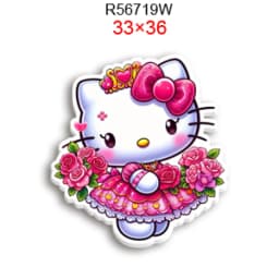 Hello Cat 10pcs/lot San Resin Planar Transparent Glitter Acrylic Flatback for Charms DIY Bow Craft Supplies Phone Case Decor