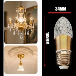 Modern Acrylic Diamond-Cut E27 E14 LED Bulb Chandelier Warm White Light cold 4000k Plug-in Hanging Lamp for Living Room Decor