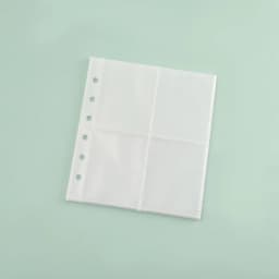 A7 Square Binder Notebook Cover Photo Sticker Collect Grid Blank Diary Agenda Planner Paper Cover School Stationery