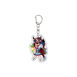 55MM Anime Pretty Derby Keychain Oguri Cap Special Week Silence Suzuka Tokai Teio Key Chain Acrylic Model Plate Christmas Gifts