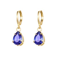 CRMYA Silver Gold Filled Dangle Earrings For Women CZ Zircon Long Water Drop Earring Men Jewelry Circle Ear Ring Wholesale