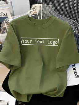 Customized Personalized Your Text Logo Female T Shirts Cotton Breathable Soft Workwear Casual Loose Home Clothes Trendy Y2K Tee
