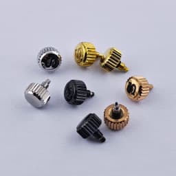 High Quality Replacement Crown With Engraved 'S' Logo, Suitable for Movement NH35NH36, Including Crown Tube Shaft