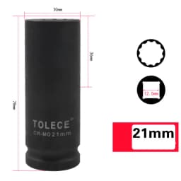 1/2 inch Torx Socket Wrench Head Metric Air Pneumatic Socket Wrench Head 8-41mm Standard Durable Car Auto Truck Repair Tools