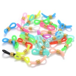 50Pcs Eyeglasses Ear Hook Connector Spectacles Chain Glasses Retainer Ends Rope Cord Holder Strap Retainer End Loop Findings