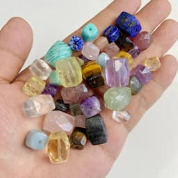 Natural Raw Mineral Stone Beads Square Shape Bead Citrine Quartz Reiki Healing Beads For Jewelry Making DIY Necklace Bracelet