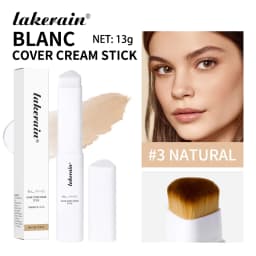 Color Changing Foundation Stick V-Shape Design Blanc Cover Cream Stick High Coverage Even Skin Tint Foundations Base Makeup