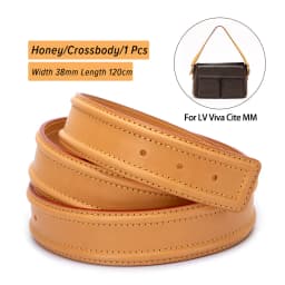 CRAZYSMITH Vachetta Leather Bag Strap Replacement for LV VIVA CITE PM MM Top Layer Cowhide Underarm Crossbody Purse Strap Bag