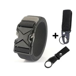 New Quick Release Metal Pluggable Buckle Tactical Belt Breathable Elastic Military Belts For Men Stretch Pants Waistband Hunting