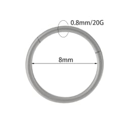1PC Surgical Steel Nose Rings Septum Clicker Segment Hinged Ring Nose Ear Cartilage Tragus Helix Ear Lobe Body Piercing Jewelry