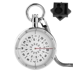 Minimalism Three-layer Second Disk Serpentine Design Hollow Movement Quartz Pocket Watch Pendant Gift With Chain Pocket Watches