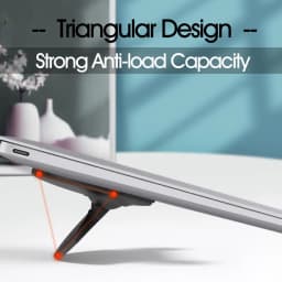 Adjustable Mini Portable Invisible Laptop Stand for NoteBook Universal Desktop Keyboard Holder Cooling Pad Riser for Macbook Air
