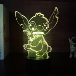 3D Illusion Stitch 7/16 Color LED Night Light Smart Touch Room Decor Bedside Night Light Birthday Valentine's Day Christmas Gift