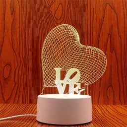 3D Lamp Acrylic USB LED Night Lights Neon Sign Lamp Xmas Christmas Decorations for Home Bedroom Birthday Decor Wedding Gifts