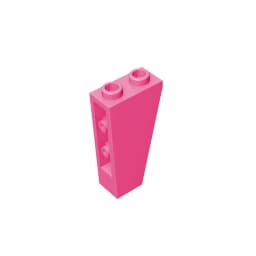Gobricks GDS-864 Slope, Inverted 75 2 x 1 x 3 compatible with lego 2449 children's DIY Educational Building Blocks Technical