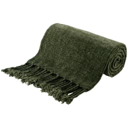 Battilo Chenille Throw Blanket With Fringe Tassels Decorative Lightweight Sofa Blanket Soft Cozy Knit Throws for Spring Decor