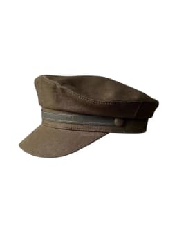 Spring Summer Breathable Linen Navy Style Cap British Wide Brim Peaked Cap Neutral Style Soft Hat for Small Head