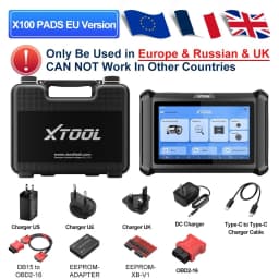 XTOOL X100 PADS Key Programmer Read/Write IMMO Chip Programming Smart Key Car Diagnostic Tool Automotive Scanner CANFD DOIP FCA