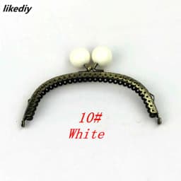 1 Piece 12.5 CM Antique Bronze Arc-shaped Candy Head Metal Purse Frame Kiss Clasp DIY Bag Accessories