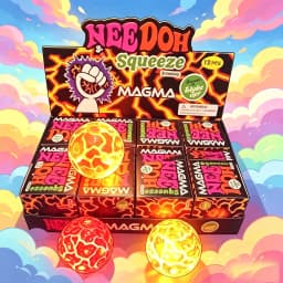Needoh Flash Meteorite Ball Pinch Music Decompression Artifact Slow Rebound Vent Toy
