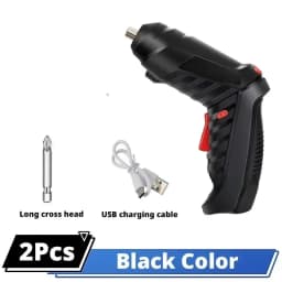 Portable Electric Screwdriver Cordless 2 in 1 Rotated 90 Degrees Rechargeable Screwdriver with LED for Home Office DIY Tools