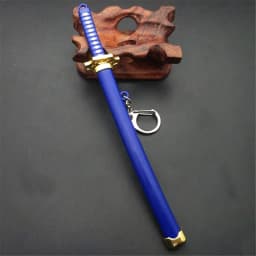 2022 New 7 Styles Roronoa Zoro Sword Keychain For Women Men Buckle Toolholder Scabbard Katana Sabre Car Keyrings Gift Key Chains