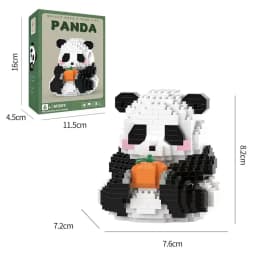 NEW 18 Styles Panda Micro Blocks Building Set Cute Panda Animal Models Kit DIY Assembly Bricks Kids Birthday Christmas Gift