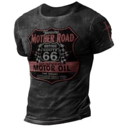 Vintage T Shirts for Men 3D Print American Tops Short Sleeve Oversized Hip Hop O-Neck Cotton T-Shirts Men Clothing Camiseta 6XL