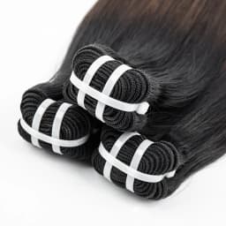 16A Double Drawn 1BT4 Ombre Vietnamese Bone Straight Human Hair Bundles 100% Unprocessed Raw Virgin Hair Extensions for Women