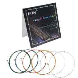 6Pcs/Set Acoustic Guitar Strings A104 Stainless Steel Mercerized Strings Silver Plated Copper Alloy Wound Guitar Accessories