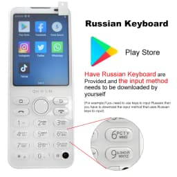 QIN F21 Pro Global Version Mini Smartphone Android11 Google 2.8 Inch Touch Screen 4G WiFi Bluetooth Physical Keypad Mobile Phone