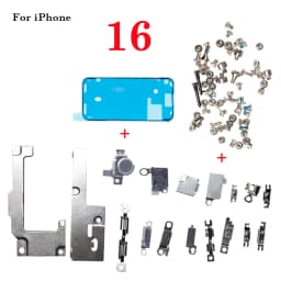 1set Full Inside Small Metal Parts Shield Plate Set Kit Holder Bracket For iPhone 6s 7 8 XS XR XS 11 12 13 14 15 16 Pro Max Plus