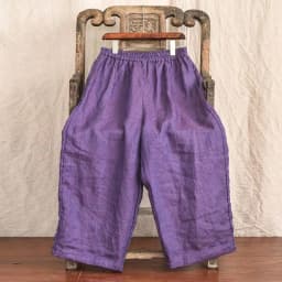 Artistic High-End Hemp Wide Leg Pants Women's Thin Casual Harlan Loose Cotton Linen Nine Point Pants Comfortable Straight Cut