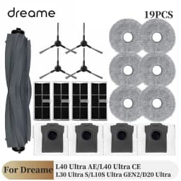 For Dreame L40 Ultra AE Vacuum Cleaner: L10S Ultra Gen2 Mops, Filters, Dust Bags, and Side Brushes
